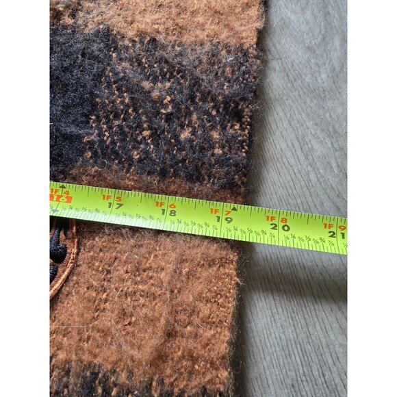 H&M Cosmic Youth Oversized Plaid Scarf With Fringe - Picture 5 of 5